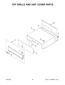 Top Grille And Unit Cover Parts parts for Kitchenaid Bottom-Mount Refrigerator KBBL306ESS05 from AppliancePartsPros.com