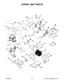 Upper Unit Parts parts for Kitchenaid Bottom-Mount Refrigerator KBBR306ESS05 from AppliancePartsPros.com