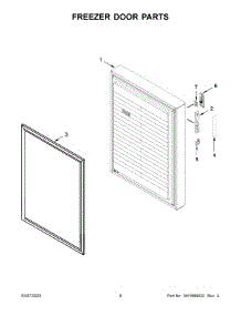 Freezer Door Parts parts for Kitchenaid Bottom-Mount Refrigerator KBBX104EPA04 from AppliancePartsPros.com