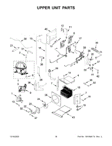 Upper Unit Parts parts for Kitchenaid Bottom-Mount Refrigerator KBFN502EBS05 from AppliancePartsPros.com