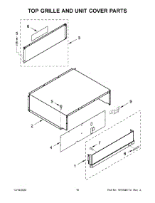 Top Grille And Unit Cover Parts parts for Kitchenaid Bottom-Mount Refrigerator KBFN502ESS05 from AppliancePartsPros.com
