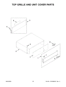Top Grille And Unit Cover Parts parts for Kitchenaid Bottom-Mount Refrigerator KBFN506ESS05 from AppliancePartsPros.com