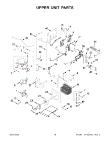 Upper Unit Parts parts for Kitchenaid Bottom-Mount Refrigerator KBFN506ESS05 from AppliancePartsPros.com