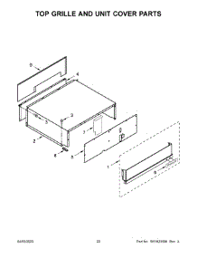 Top Grille And Unit Cover Parts parts for Kitchenaid Side-By-Side Refrigerator KBSD706MPS00 from AppliancePartsPros.com