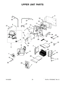Upper Unit Parts parts for Kitchenaid Refrigerator KBSD708MPS00 from AppliancePartsPros.com