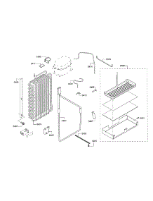 Drain Pan / Evaporator parts for Thermador Side-By-Side Refrigerator KBUIT4855E/06 from AppliancePartsPros.com