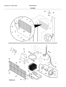 System parts for Kelvinator Upright Freezer KCBM180FQYB from AppliancePartsPros.com