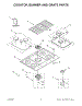 Cooktop, Burner And Grate Parts