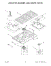 Cooktop, Burner And Grate Parts