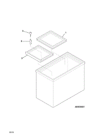 Doors parts for Kelvinator Chest Freezer KCNF180QWA from AppliancePartsPros.com