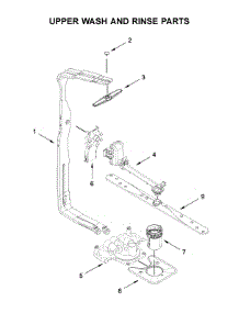 Upper Wash And Rinse Parts parts for Kitchenaid Dishwasher KDFE104KWH0 from AppliancePartsPros.com