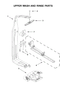 Upper Wash And Rinse Parts parts for Kitchenaid Dishwasher KDFM404KBS0 from AppliancePartsPros.com