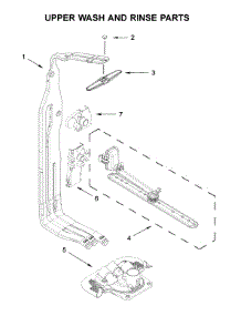 Upper Wash And Rinse Parts parts for Kitchenaid Dishwasher KDPM804KBS0 from AppliancePartsPros.com