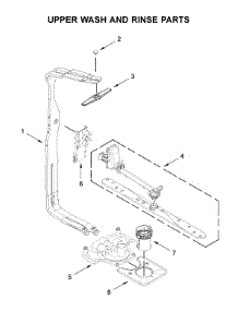 Upper Wash And Rinse Parts parts for Kitchenaid Dishwasher KDTE204KPS0 from AppliancePartsPros.com