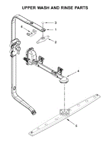 Upper Wash And Rinse Parts parts for Kitchenaid Dishwasher KDTE234GBS1 from AppliancePartsPros.com