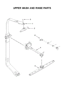 Upper Wash And Rinse Parts parts for Kitchenaid Dishwasher KDTE304GPS1 from AppliancePartsPros.com