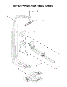 Upper Wash And Rinse Parts parts for Kitchenaid Dishwasher KDTM404KPS0 from AppliancePartsPros.com