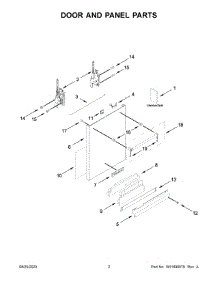 Door And Panel Parts parts for Kitchenaid Dishwasher KDTM405PPS0 from AppliancePartsPros.com