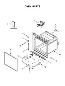 Oven Parts parts for Kitchenaid Electric Wall Oven KEBC149BSS1 from AppliancePartsPros.com