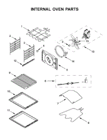 Internal Oven Parts parts for Kitchenaid Electric Wall Oven KEBC149BSS1 from AppliancePartsPros.com