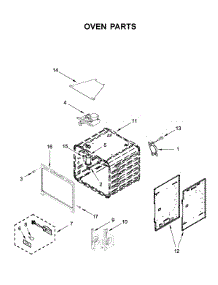 Oven Parts parts for Kitchenaid Range KFDC500JAV00 from AppliancePartsPros.com