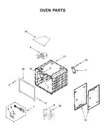 Oven Parts parts for Kitchenaid Range KFDC500JBK00 from AppliancePartsPros.com