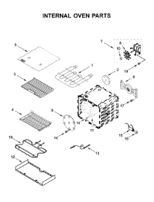 Internal Oven Parts parts for Kitchenaid Range KFDC500JBK00 from AppliancePartsPros.com