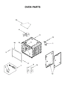 Oven Parts parts for Kitchenaid Range KFDC500JMB00 from AppliancePartsPros.com