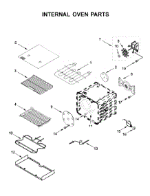 Internal Oven Parts parts for Kitchenaid Range KFDC500JMB00 from AppliancePartsPros.com