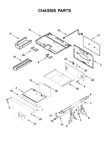 Chassis Parts parts for Kitchenaid Range KFDC500JMH00 from AppliancePartsPros.com