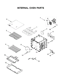 Internal Oven Parts parts for Kitchenaid Range KFDC500JMH00 from AppliancePartsPros.com
