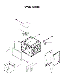 Oven Parts parts for Kitchenaid Range KFDC500JPA00 from AppliancePartsPros.com