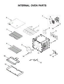 Internal Oven Parts parts for Kitchenaid Range KFDC500JPA00 from AppliancePartsPros.com