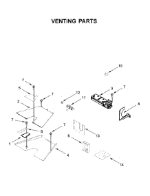 Venting Parts parts for Kitchenaid Range KFDC500JSC00 from AppliancePartsPros.com