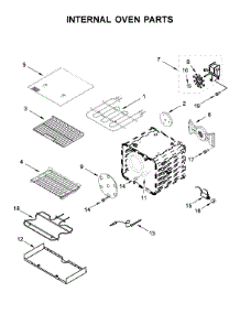 Internal Oven Parts parts for Kitchenaid Range KFDC500JSC00 from AppliancePartsPros.com