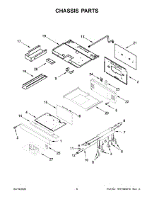 Chassis Parts parts for Kitchenaid Range KFDC500JSC01 from AppliancePartsPros.com