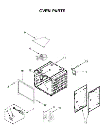 Oven Parts parts for Kitchenaid Range KFDC500JSS00 from AppliancePartsPros.com