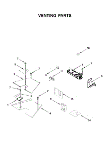 Venting Parts parts for Kitchenaid Range KFDC506JAV00 from AppliancePartsPros.com