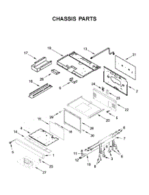 Chassis Parts parts for Kitchenaid Range KFDC506JBK00 from AppliancePartsPros.com