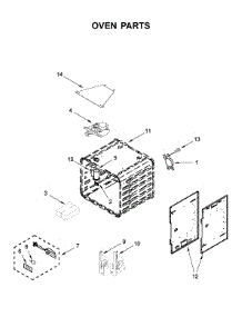 Oven Parts parts for Kitchenaid Range KFDC506JIB00 from AppliancePartsPros.com
