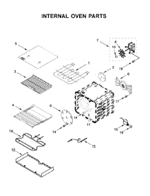 Internal Oven Parts parts for Kitchenaid Range KFDC506JIB00 from AppliancePartsPros.com