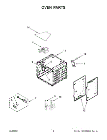 Oven Parts parts for Kitchenaid Range KFDC506JIB01 from AppliancePartsPros.com