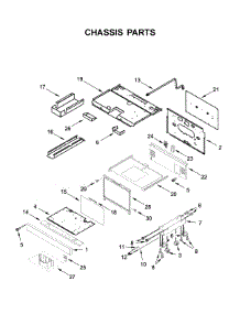 Chassis Parts parts for Kitchenaid Range KFDC506JMB00 from AppliancePartsPros.com