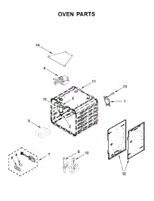 Oven Parts parts for Kitchenaid Range KFDC506JMH00 from AppliancePartsPros.com