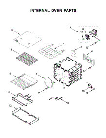 Internal Oven Parts parts for Kitchenaid Range KFDC506JMH00 from AppliancePartsPros.com