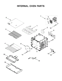 Internal Oven Parts parts for Kitchenaid Range KFDC506JSC00 from AppliancePartsPros.com