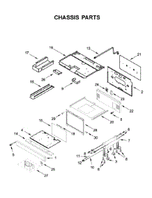 Chassis Parts parts for Kitchenaid Range KFDC506JSS00 from AppliancePartsPros.com