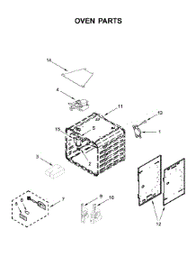 Oven Parts parts for Kitchenaid Range KFDC506JSS00 from AppliancePartsPros.com
