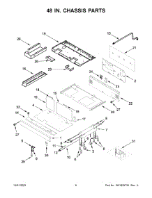 48 In. Chassis Parts parts for Kitchenaid Gas Range KFDC558JAV01 from AppliancePartsPros.com