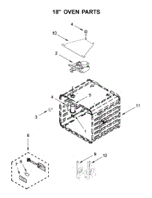 18" Oven Parts parts for Kitchenaid Range KFDC558JBK00 from AppliancePartsPros.com